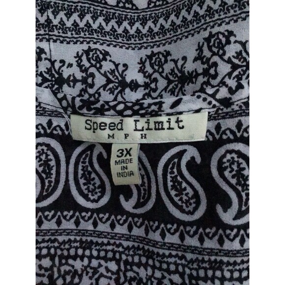 Y2K Whimsygoth Tank Top,Size 3XL, Shear Black And White,Fairy By Speed Limit - Picture 3 of 5